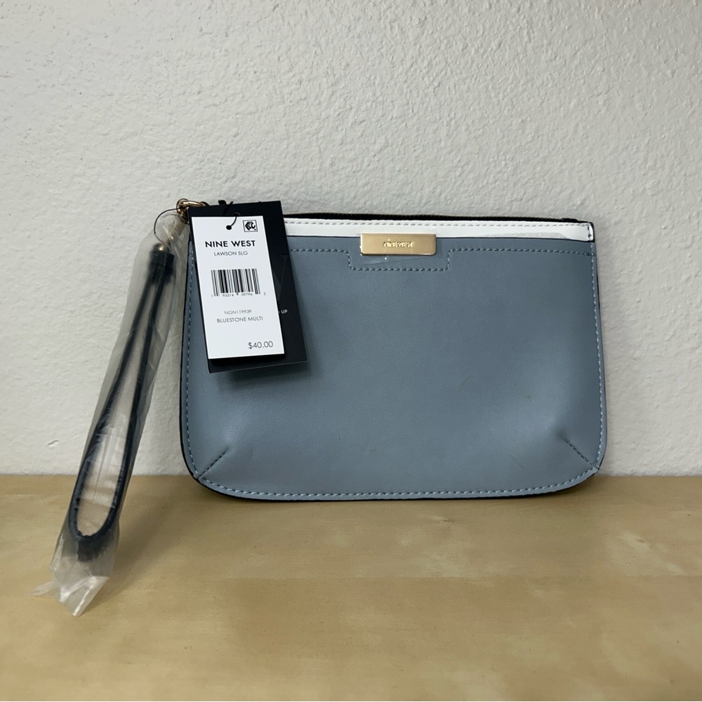 Nine West Blue Wristlet Clutch